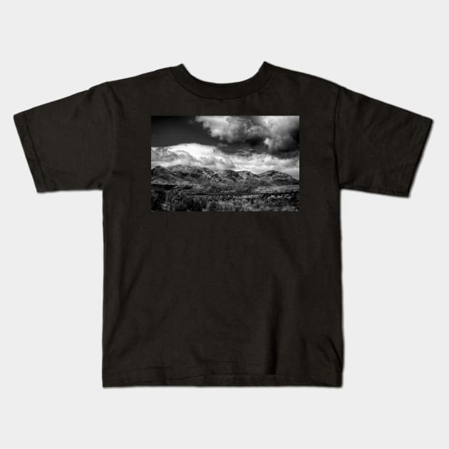 A Storm In Brewing In Black And White Kids T-Shirt by JimDeFazioPhotography